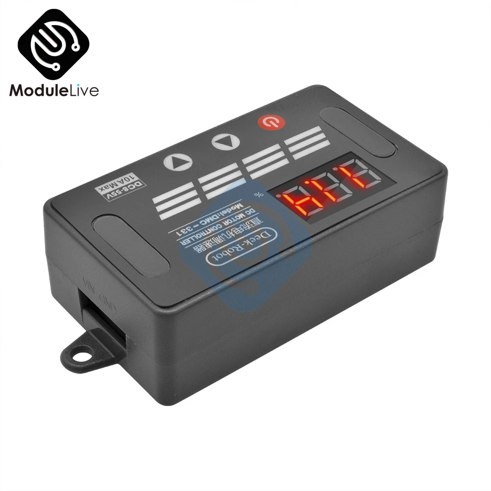 DMC-331 DC8V-55V 10A DC pwm контроллер скорости двигателя светодиодный цифровой дисплей Переключатель ускорения замедления регулятор скорости