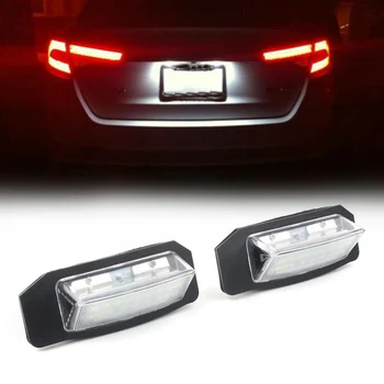 

2Pcs LED Car Number License Plate Lamps Light For Mitsubishi Outlander EUR CW0 06-up & Lancer Sportback EUR CX0 08-up