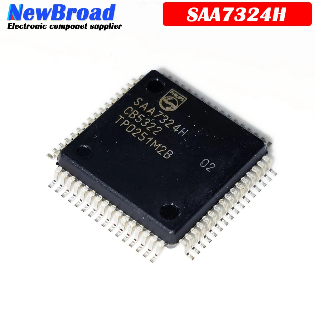 1PCS Audio Decoder SAA7324H SAA7324H/M2B SAA7324T M1 QFP64 IC DIGITAL/CD DAC DECODER | Электронные компоненты и