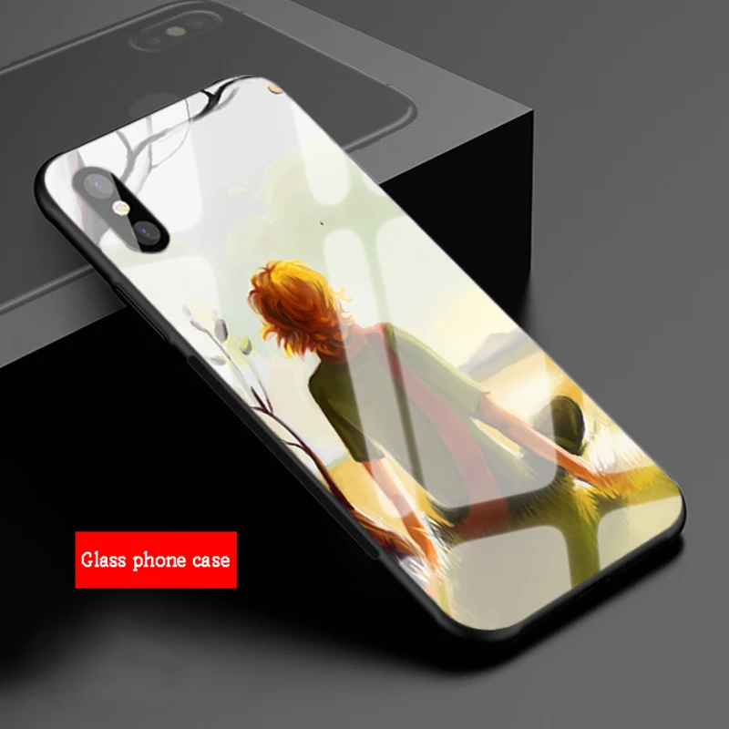 Чехол для iPhone 6 для телефона little Prince из закаленного стекла 6plus 7 7 plus 8 8plus 5 5S SE X XS XR XS Max - Цвет: B19070103-06.jpg