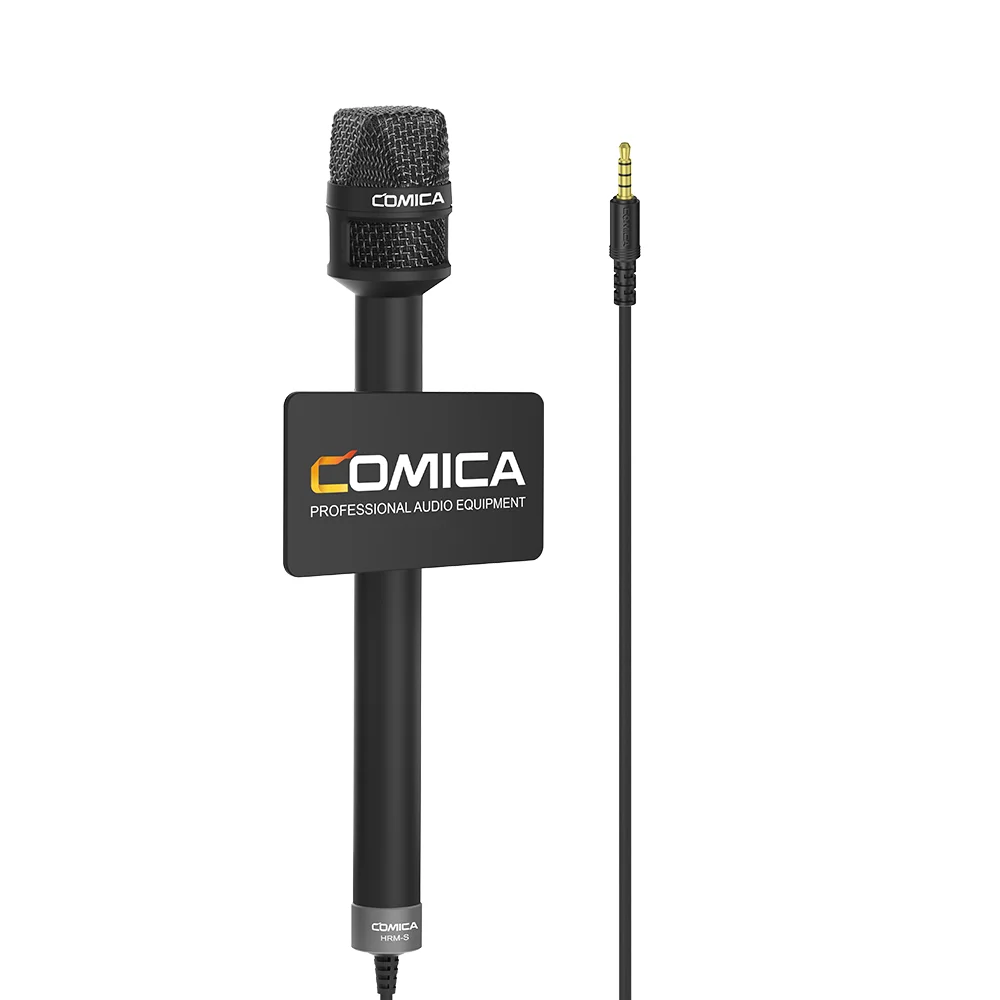 

COMICA HRM-S Smartphone Interview Microphone Condenser Cardioid Phone Microphone for iPhone Huawei Samsung Andriod
