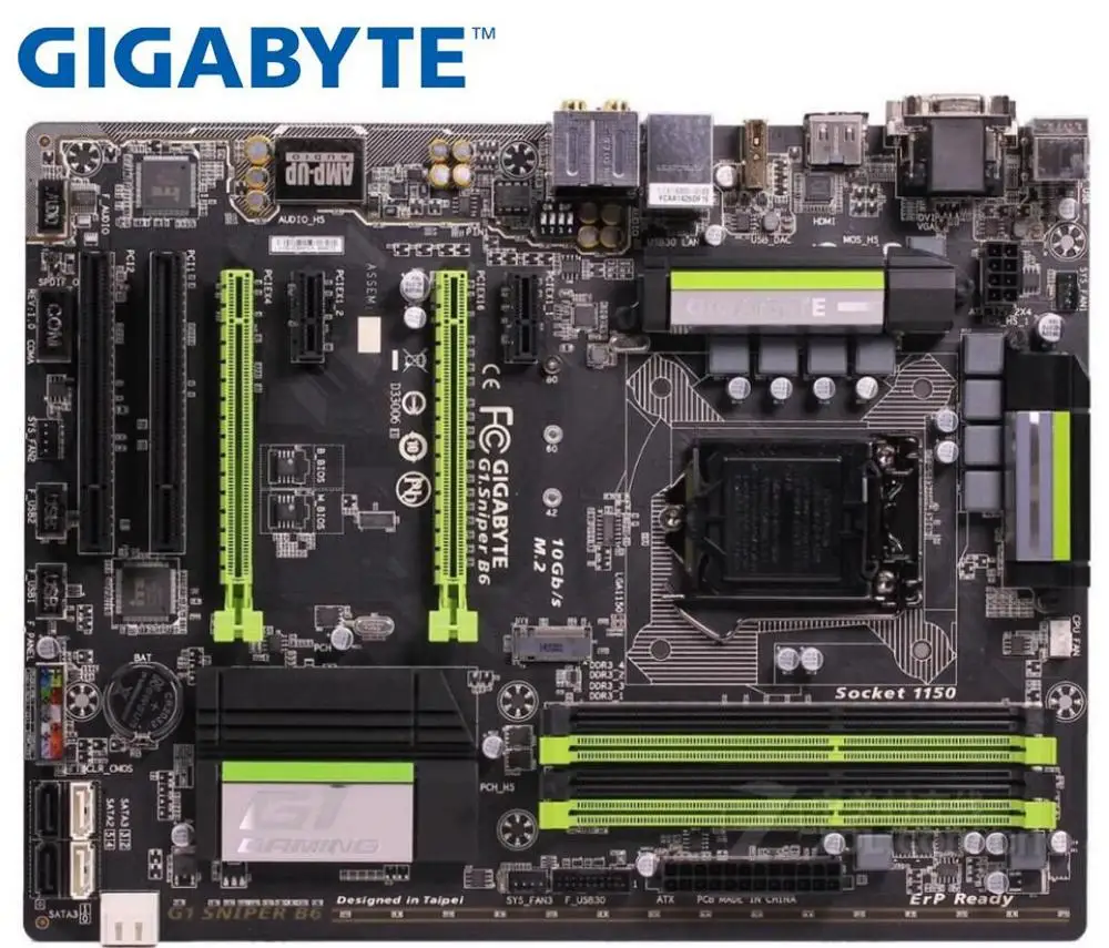 ^Cheap Gigabyte GA-G1.Sniper B6 Original used Desktop Motherboard G1.Sniper B6 LGA 1150 DDR3 DVI VGA HDMI 32GB B85 used MAINBAORD