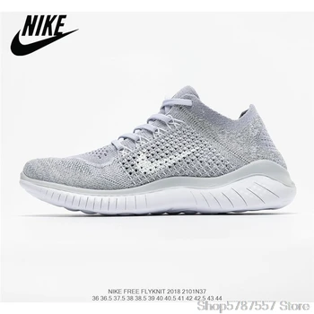 

Nike Free Rn Flyknit Barefoot 3M Breathable Women's Running Shoes Size 36-39