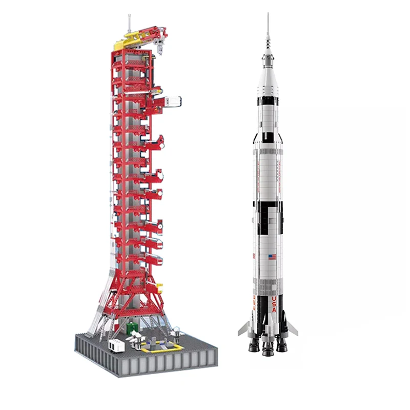 Блоки Moc 79002 Apollo Launchpad совместимые 37003 21309 Строительные кирпичи развивающие игрушки рождественские подарки для детей