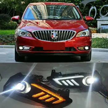 

For Buick Verano 2015 LED Daytime Running Light White Driving Yellow Turn signal