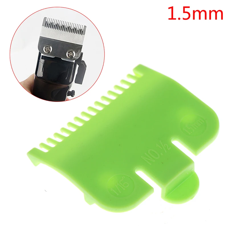 2pcs Colorful Guide Sizes Comb 1.5mm/3mm Plastic Limited Combs Hair Clipper Cutting Tool Kit For Different Length Style 2