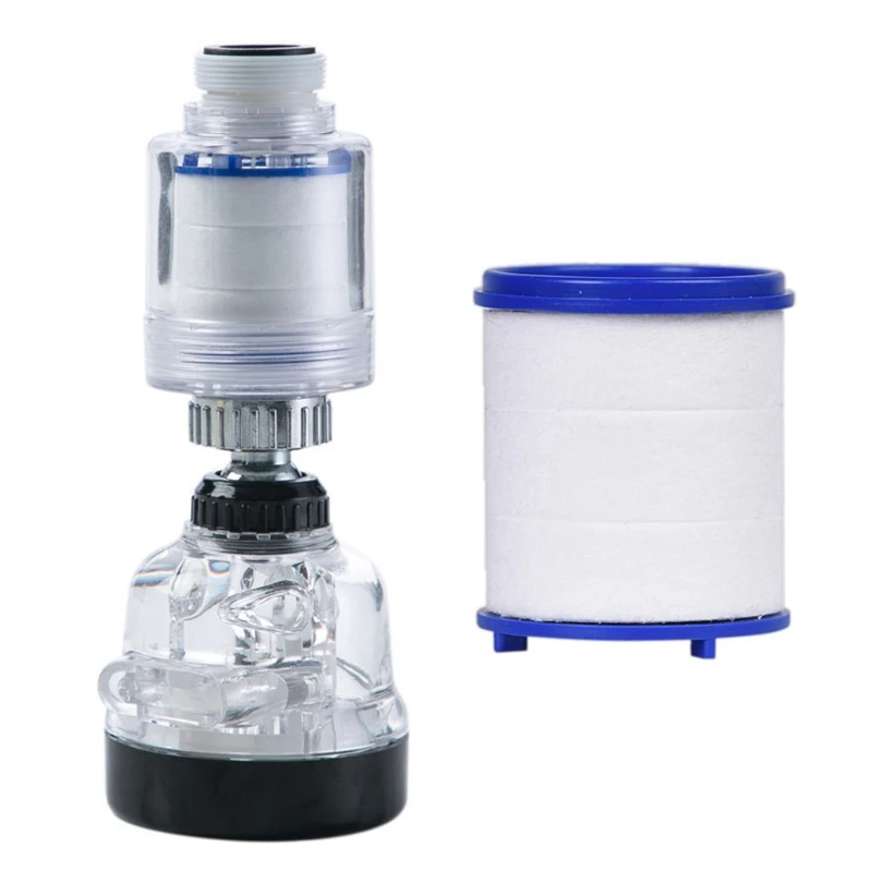 

360 Degree Rotating Shower Faucet Splashproof Dechlorination Water Purify Three Gears Adjustable Water Saving Filter