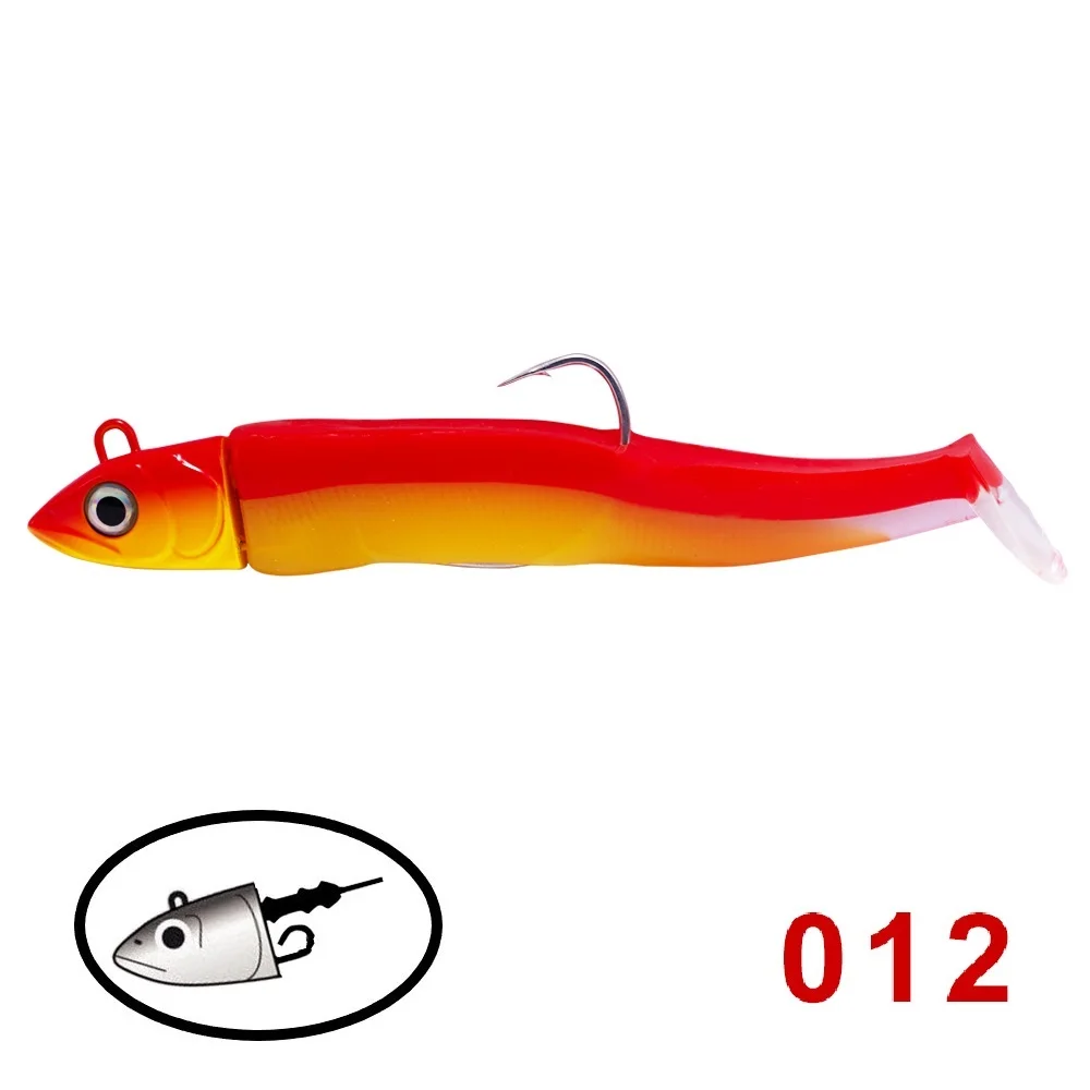 012 Hunthouse черный minnow вес головки 40g 60 90 г 120 на всю длину туловища на высоком каблуке 11 см, 12,5 см 13,5 см 15,5 см - Цвет: 012