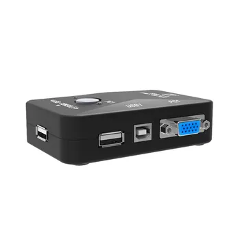 

2-In-1-Out 2 Port USB 2.0 KVM Switch Switcher 1920*1440 VGA SVGA Switch Splitter Box for Keyboard Mouse Monitor Adapter