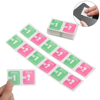 

100Pcs/Set Camera Lens Cleaning Cloth Dry And Wet Bag Dusting Laptop Screen Cleaning Bag Set Mobile Phone Film Set