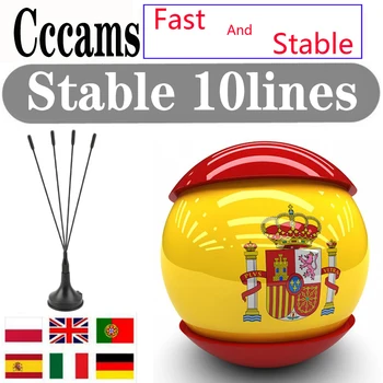 

Europe Cccams Satellite TV Receiver warrant 1.5 Year support spain portugal 10lines ccam