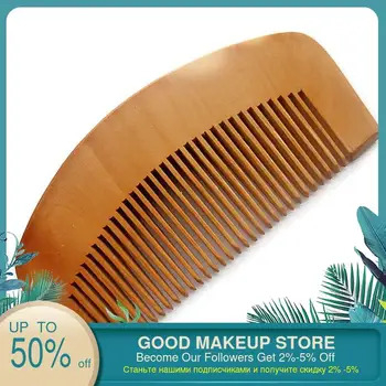 

1 pcs Peach wood comb comb keeps teeth out static electricity straight hair massage health care small comb