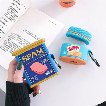 

For Huawei Freebuds 3 Case Ham and Peanut Butter Soft Earphone Cover Fundas For Freebuds Free Buds 3 Kawaii Soft Case YGK