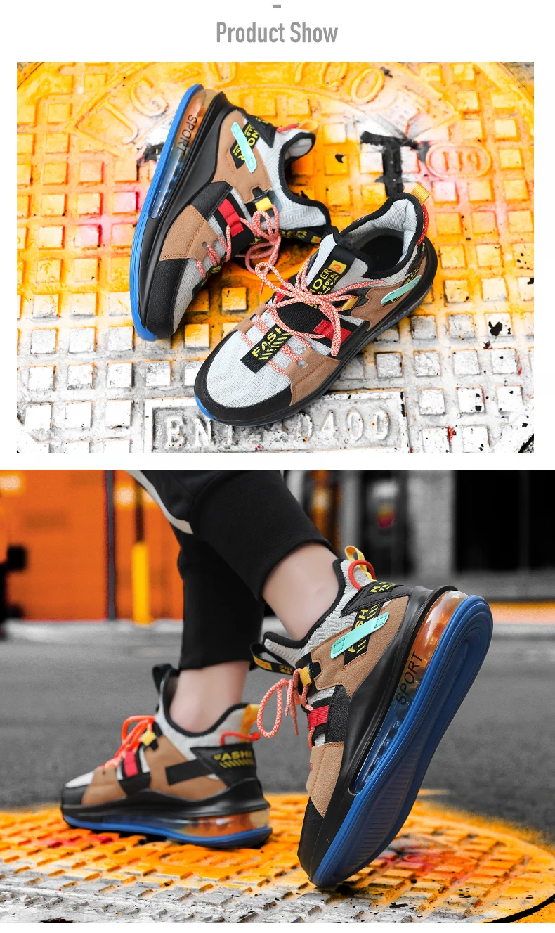 Colorful Dad Sneakers Details