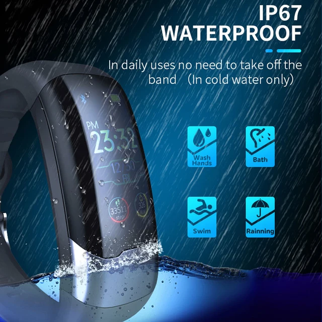 ECG PPG Smart Bracelet HRV Heart Rate Blood Pressure Monitor Smart Band Men IP67 Waterproof Running Swimming Sport Wristbands 4