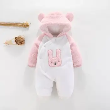 

Winter Hoodie Newborn Baby Romper Baby Boys Clothes Unisex Baby Clothes Wool Overalls Kids Costume For Baby Jumpsuit 0 3 9 Month