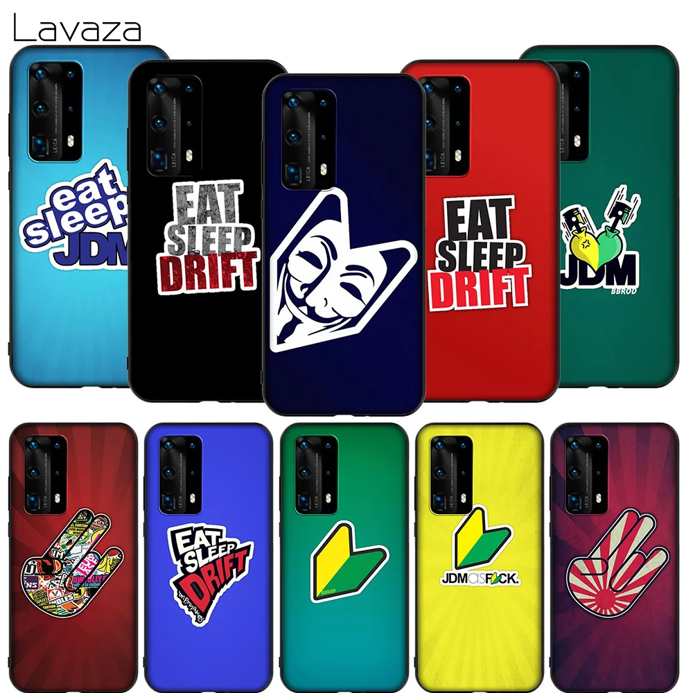 Lavaza Eat Sleep JDM Case for Huawei P8 P9 P10 P20 P30 Y6 Y7 Y9 Lite Pro P Smart Nova 2i 3i Mini 2017 2018 | Мобильные телефоны и
