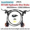 Bicicletas de freno de montaña SHIMANO DEORE SLX M7100 M7000 freno de disco hidráulico BR BL M7000 delantero y trasero 800/850MM-1500/1600MM ► Foto 1/6