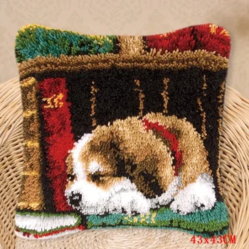 

Do-It-Yourself Carpet Cushion Button Package Cat Dog Carpet Embroidery Pillow Sale Sets Foamiran For Needlework Kit Smyrna