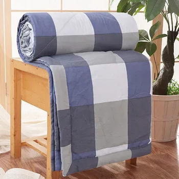 

Soft Summer Washable Quilt Plaid Toddler Home Blanket Bedding Linen Comforter Newborn Wraps Travel