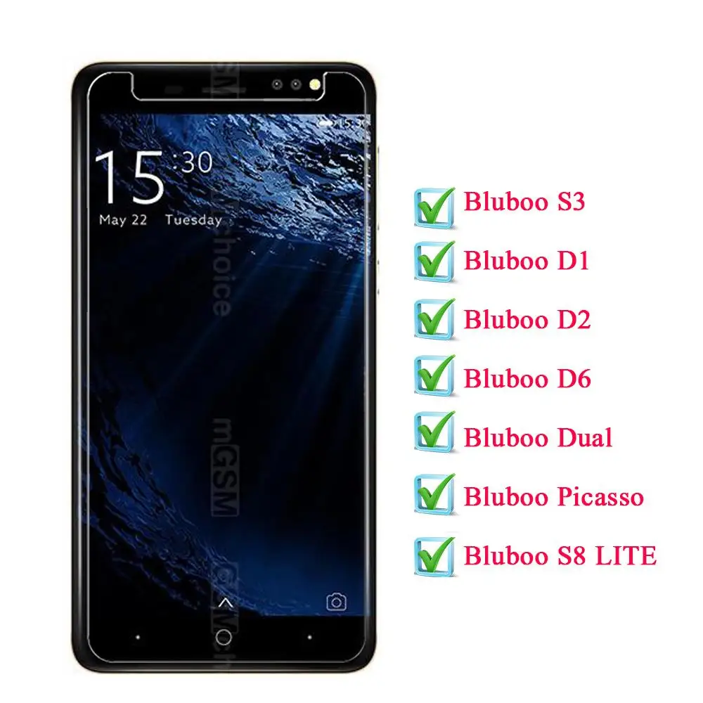 Закаленное стекло для Bluboo S3 D1 D2 D6 Dual Picasso S8 Plus защита экрана защитная стеклянная