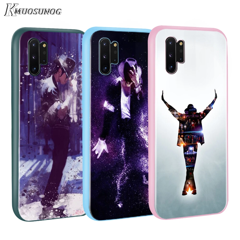 

michael jackson dance Baseus Candy Color Cover for Samsung Galaxy Note 10 9 8 S11 S10 S9 S8 S7 Plus Edge Phone Case
