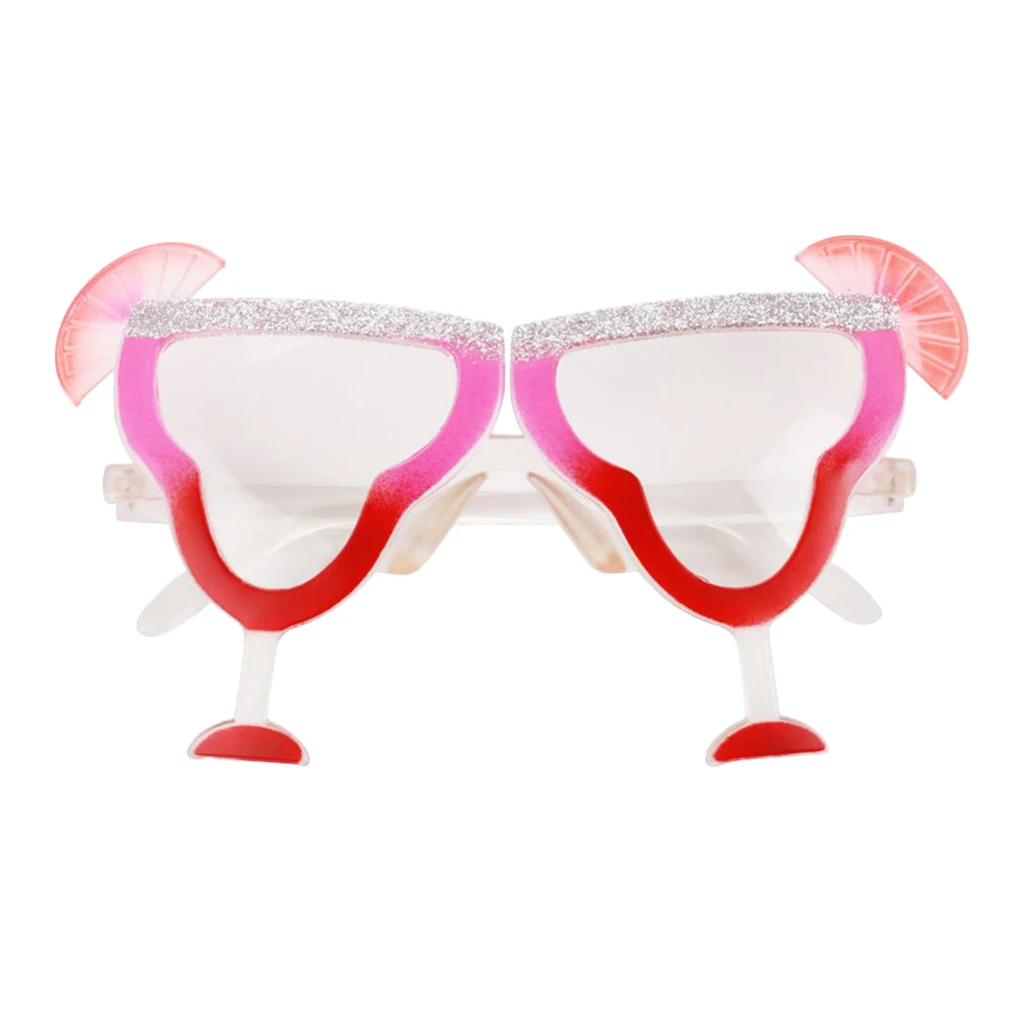 Margarita Goblet Drink Glasses Beach Cocktail Party Sunglasses Tropical Prop
