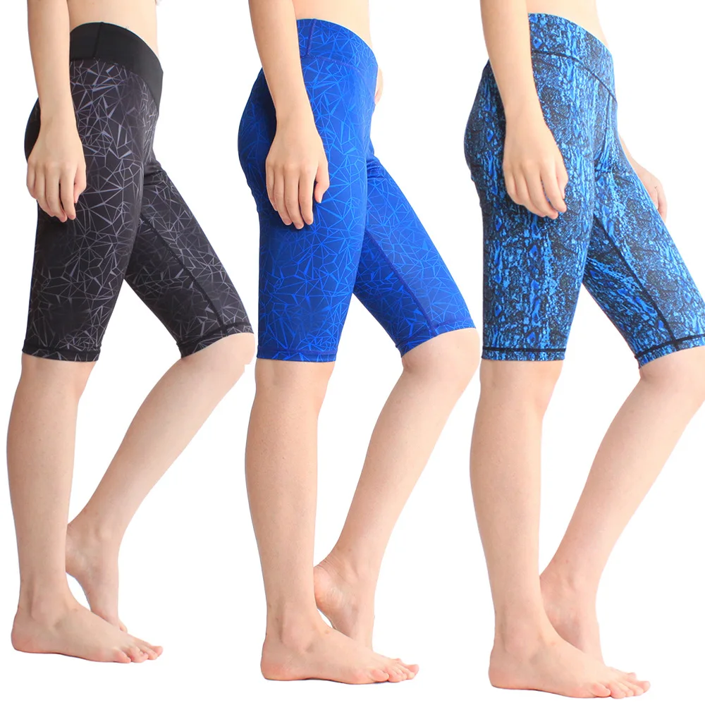 

Cross Border for Amazon Shorts Gym Shorts Summer Printed Sports Shorts Women's Quick-Dry Anti-Exposure Running Pants