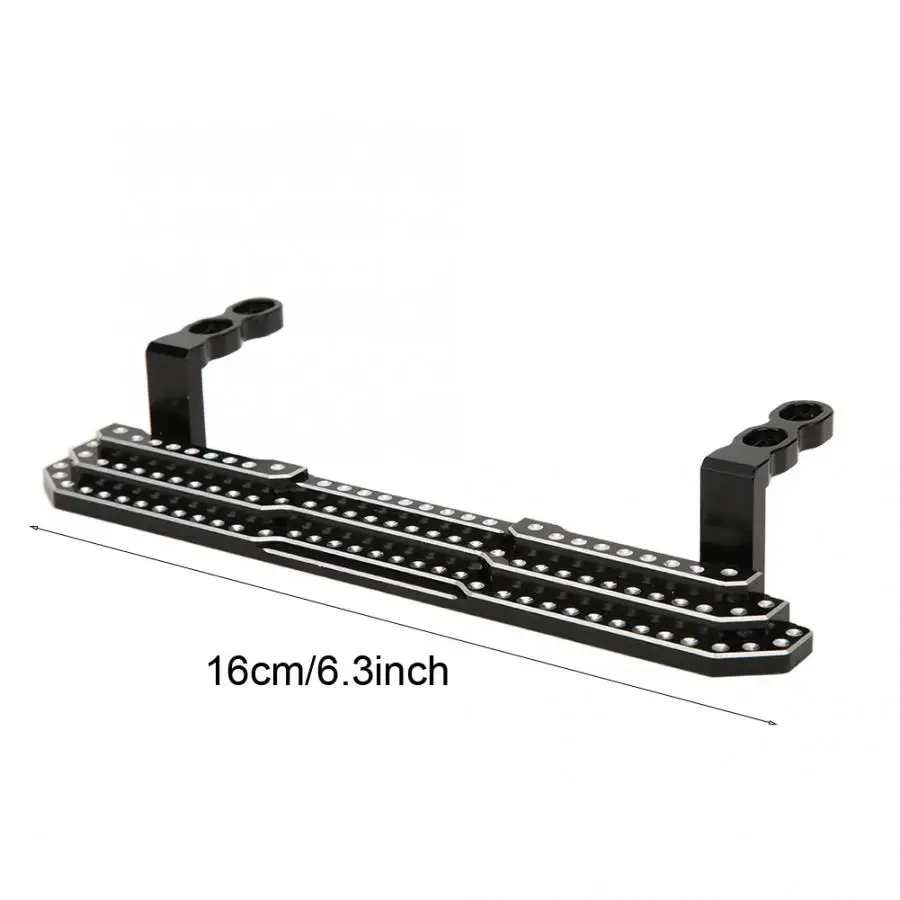 

Hot 1Pair Aluminum Alloy Pedal Side Plate Hop Up Car Spare Parts Fit for Traxxas TRX4 1/10 RC Crawler Car Upgrade Parts Model To