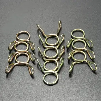 

10 Pcs/Set 8mm Motorcycle Fuel Water Line Hose Tubing Spring Clips Clamps