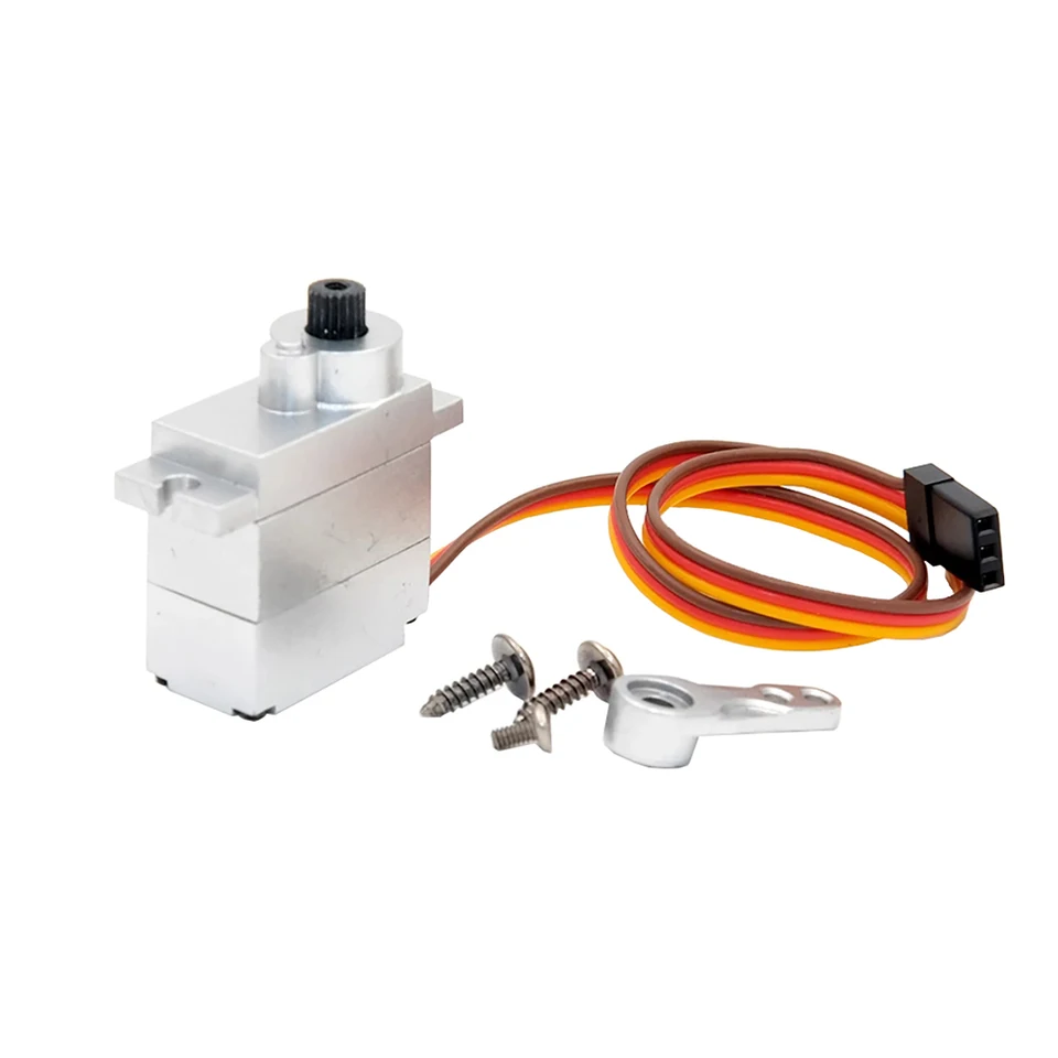 Servo RC 9G In Metallo Per Modellismo – Ingranaggi Metallici Ad Alta Coppia (6kg/cm) – Ricambio Per Auto WPL (B1, B16, C24, C34), Q60, MN90/99