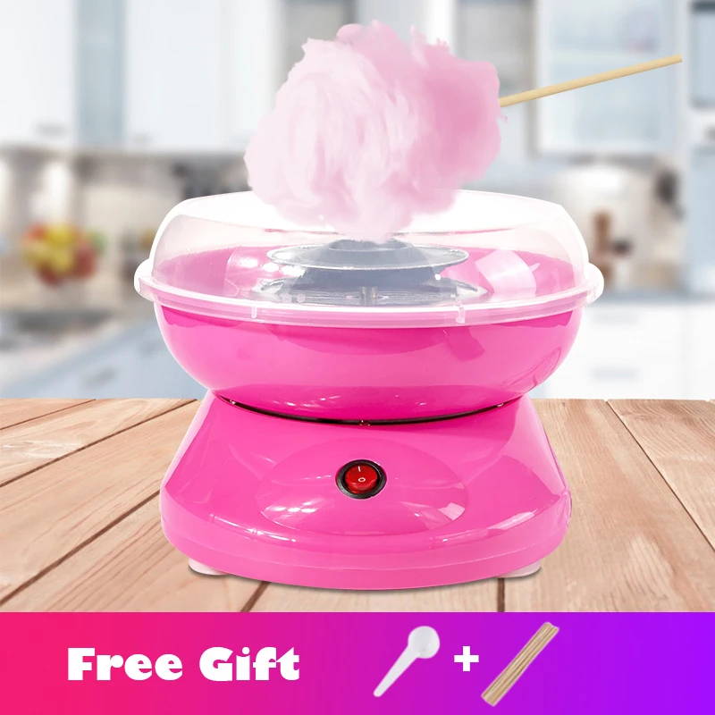 Máquina de algodón portátil para hacer dulces, máquina de algodón de azúcar para niños y niñas