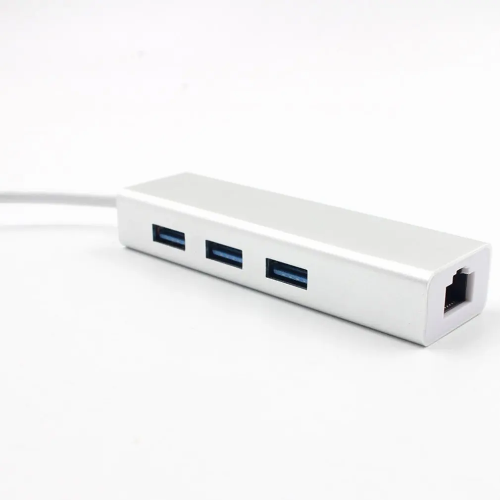 Usb3.0 сетевая карта+ 3-Порты и разъёмы Usb3.0 концентратор двойной Системы Бесплатный накопитель Алюминий сплав Usb3.0Hub+ гигабитный сетевой карты 5 Гбит/с