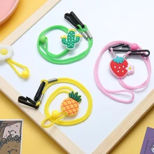 

Cute Adjustable Mask Lanyard for Kids Adults Colorful Handy Chain Holder Strap with Clips Outdoor Mask Hanging Neck Strap Rope