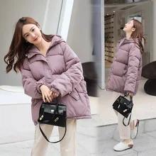 Shipped within 12h Women’s Winters Coats 2020 Hooded Winter Bomber Jackets Women Thick Quited Cotton Parka Oversize Loose Jacket
