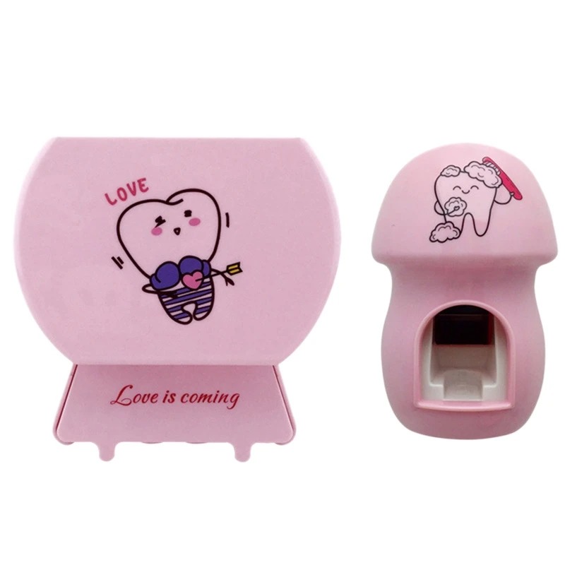 Toothbrush Sterilizer Toothbrush Holder Automatic Toothpaste Squeezers Dispenser Home Bathroom Set