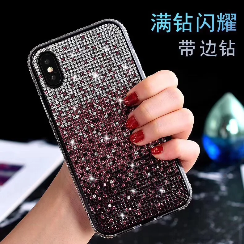 

Luxury Bling Crystal Capa Cases for iPhone 11 Pro Max XS Max XS XR X 6 6s 7 8 Plus Samsung Galaxy Note 10 Plus Diamond Fundas