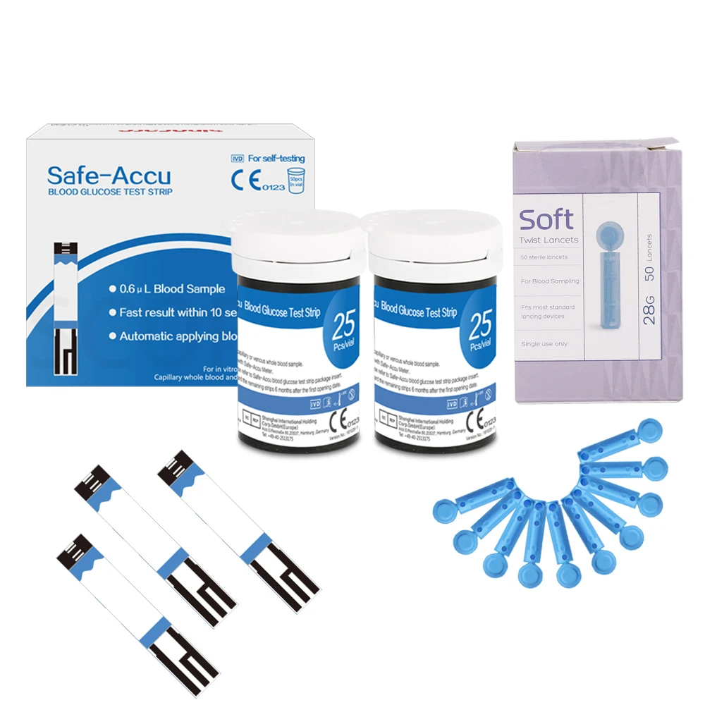 Глюкометр Sinocare Accu для измерения уровня сахара в крови 50/100 шт.|blood glucose meter|glucose