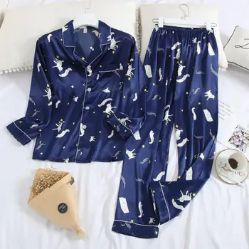 

Men summer long pajama summer thin cute home suit can be worn outside