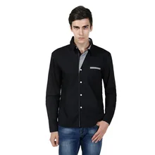 DIHOPE, мужская повседневная приталенная рубашка, мужская повседневная рубашка на пуговицах с длинным рукавом, официальная одежда, рубашки для мужчин, мужская одежда, рубашка