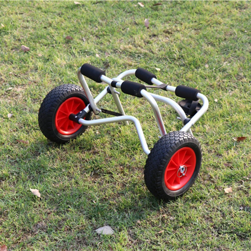

Portable Inflatable Boat Cart Beach Marine Drag Trailer Kayak Carrier Lightweight Folding Dolly Tote Trolley Transport Cart