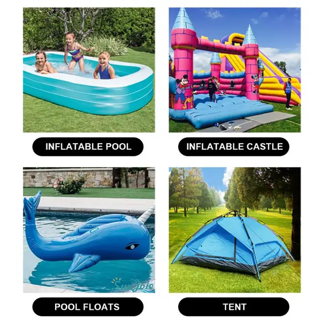 30 Dcs Medence Javító Készlet Szalag Air Matrac Patch Kit Az Úszómedence Béléshez Felfújható Játékok Légágyak Sátor Eső