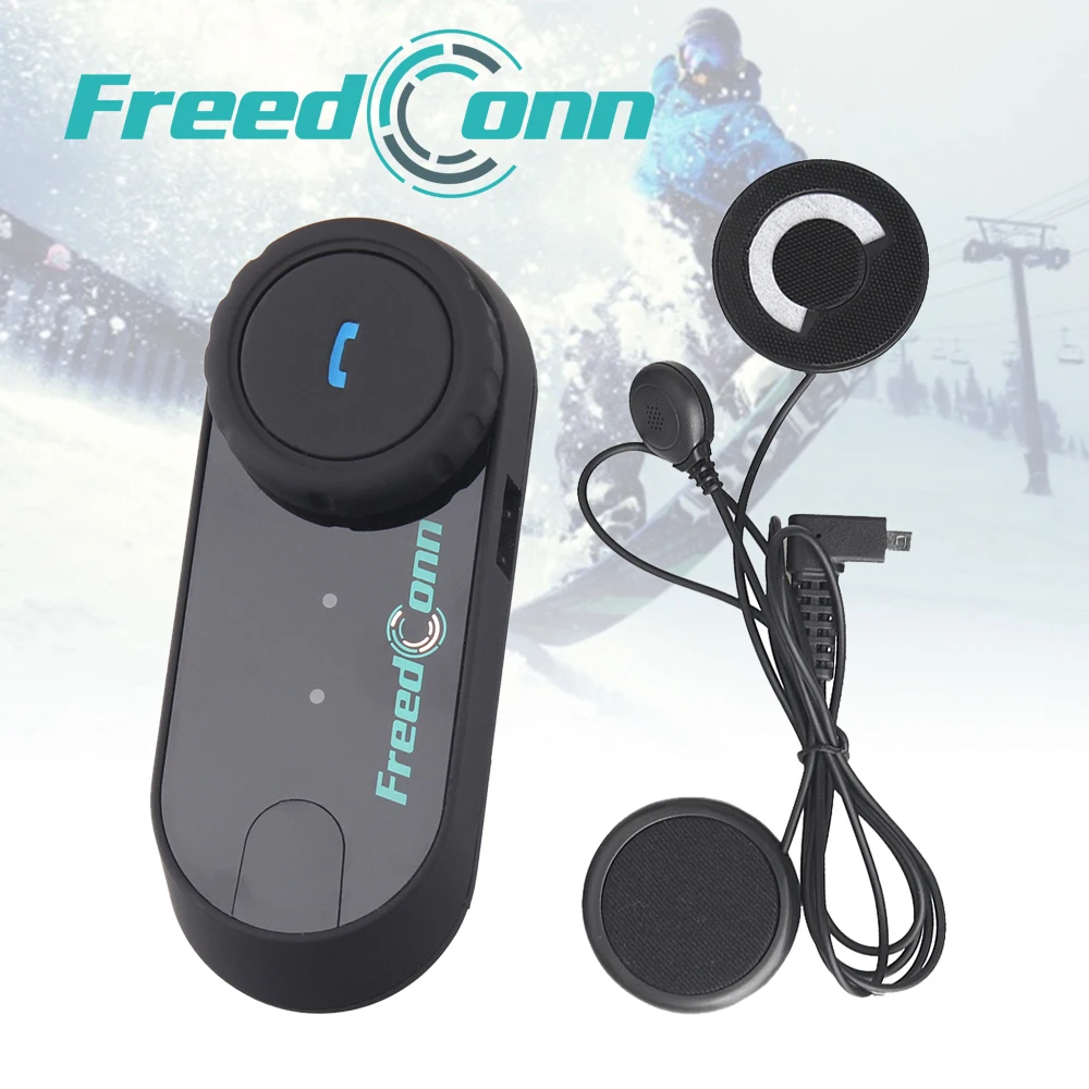 

FreedConn Original T-COM VB Motorcycle BT Bluetooth Helmet Intercom Multi Riders Interphone Headset with FM Radio Soft/Hard Mic