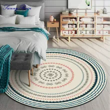 SunnyRain 1-piece Morden круглый коврик для гостиной коврик для спальни ковры скольжение сопротивление