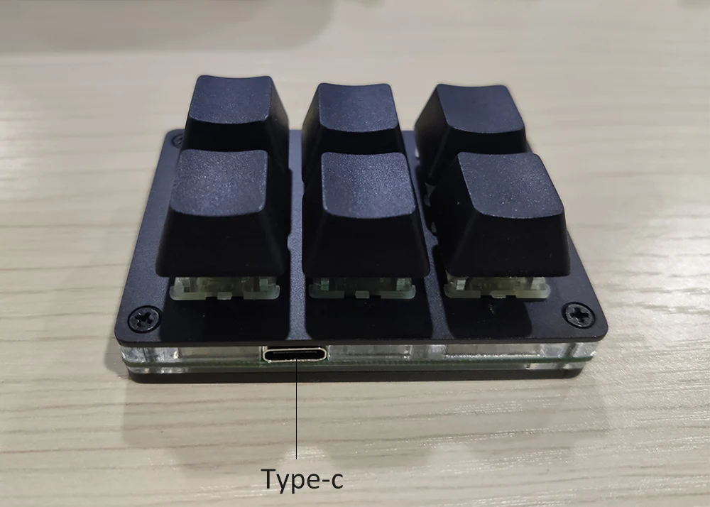 USB Type c 6 клавиш мини механическая клавиатура с горячей вилкой переключатель Cherry Mx
