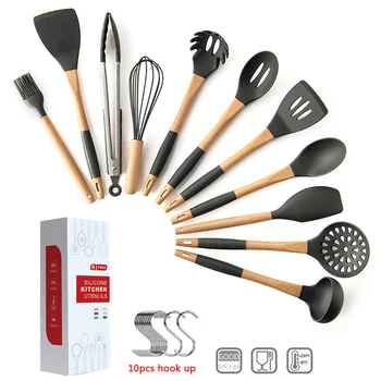 

11Pcs Kitchen Utensils Set Silicone Cooking Utensils Non-stick Spatula Spoon Kitchenware Baking Accessories Kitchen Tools Set
