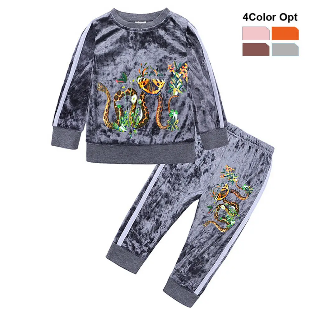 baby velvet tracksuit