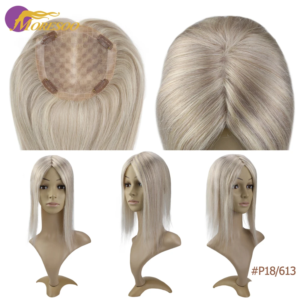 Машинка для волос Moresoo Топпер из человеческих Remy женский парик 5*5 дюймов 8 10 чистый