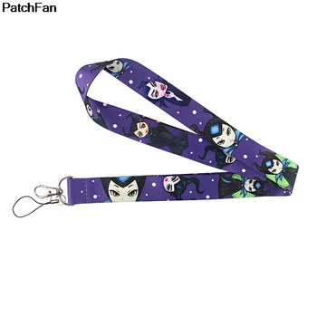 

20pcs/lot Patchfan classic cartoon queen keychain lanyard webbing ribbon strap fabric id badge holders necklace accessory A2758