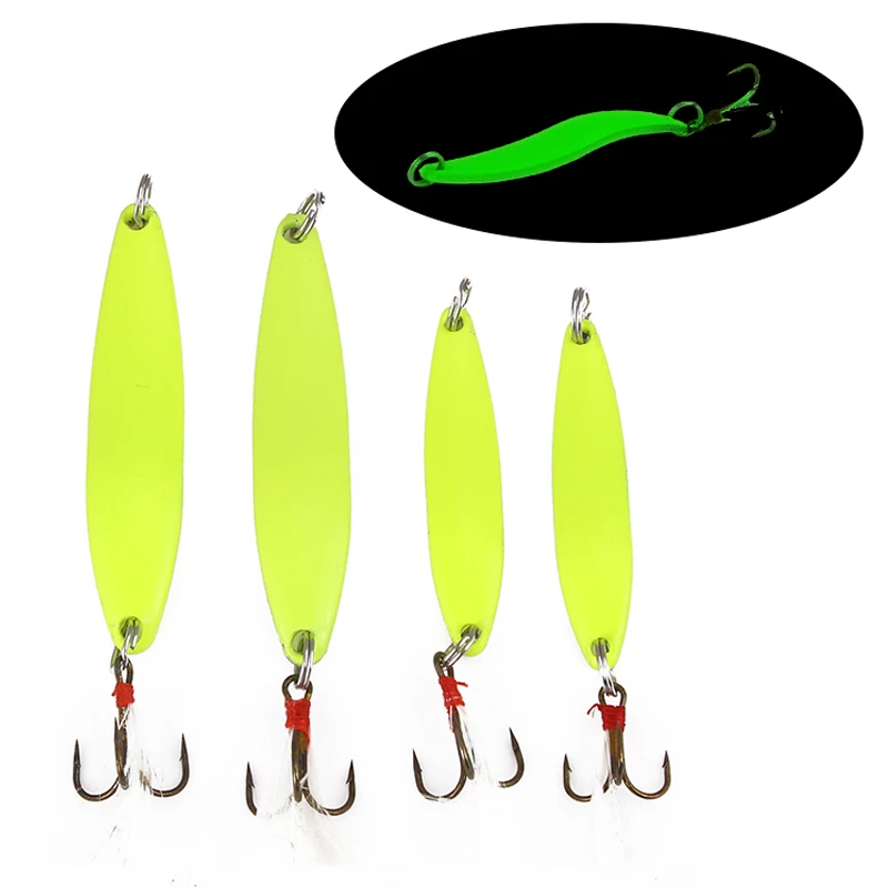 

Luminous Metel Fishing Lure Spoon Lure Spinner Bait Fishing Tackle Hard Bait Spinner Bait Isca Artificial Peche
